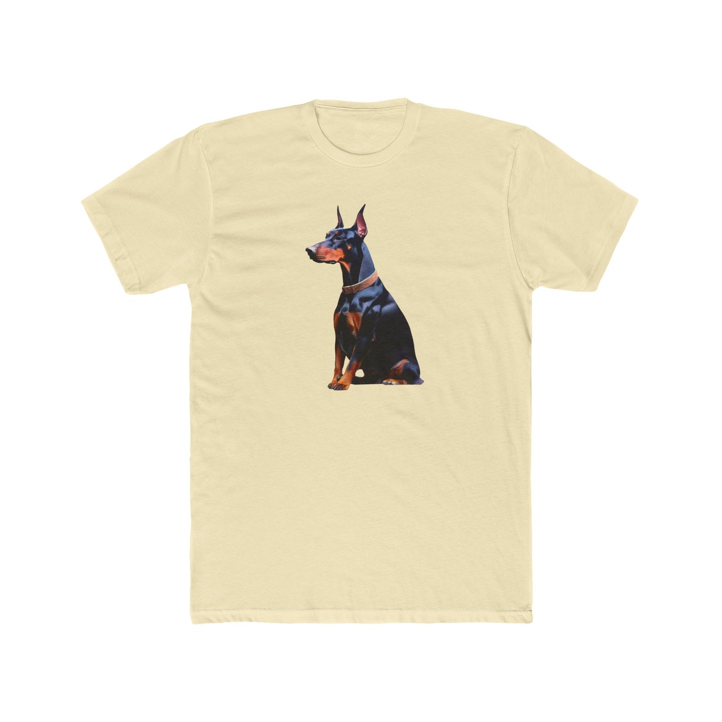 Doberman Pinscher #2 - Men's Fitted Cotton Crew Tee