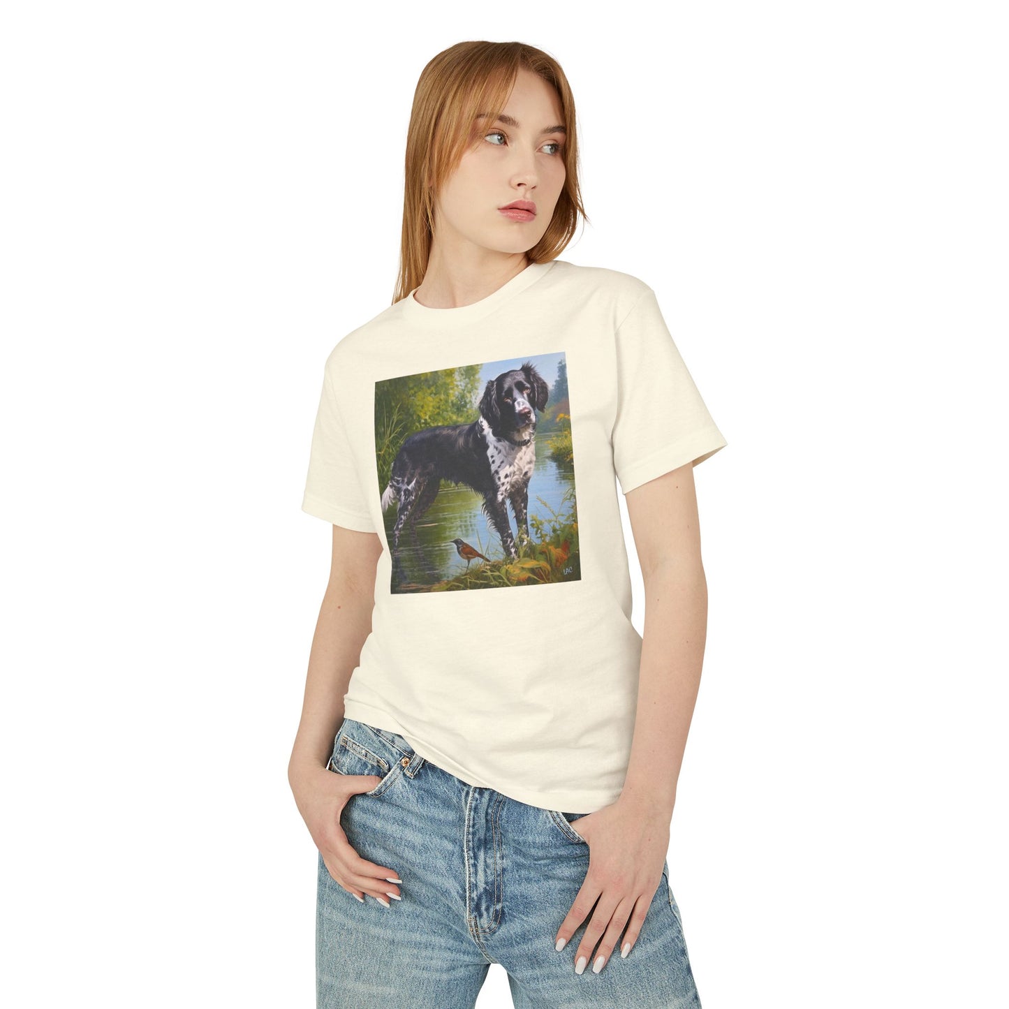 Large Munsterlander Unisex Relaxed Fit Tee