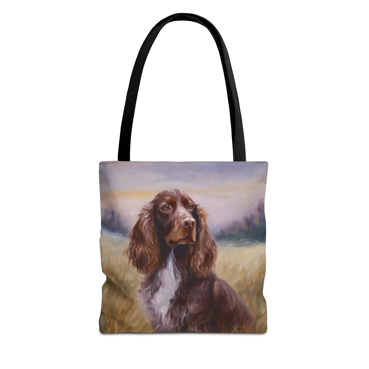 Field Spaniel Polyester Tote Bag (AOP)