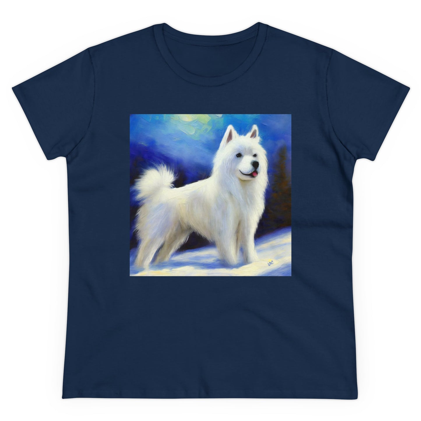 American Eskimo Dog Women's Midweight Cotton Tee