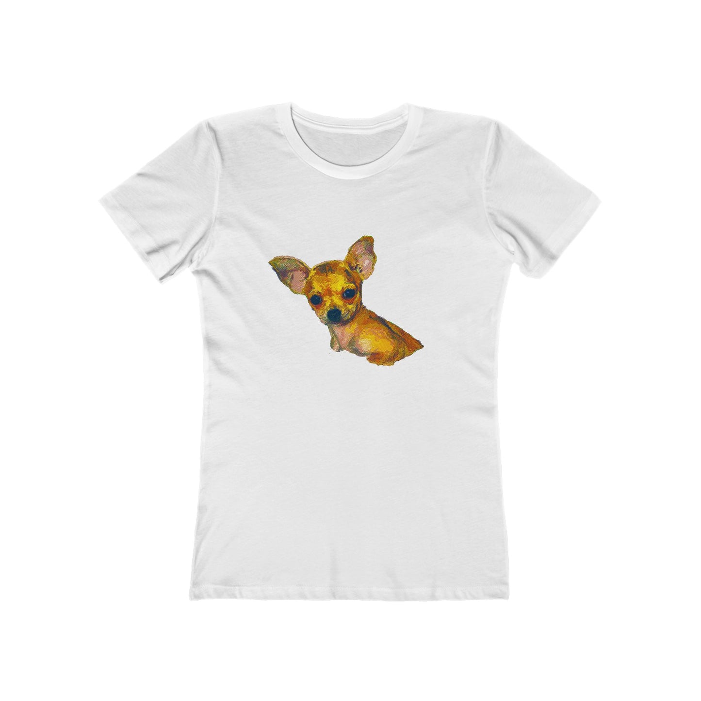 Chihuahua 'Belle' Women's Slim Fit Ringspun Cotton T-Shirt