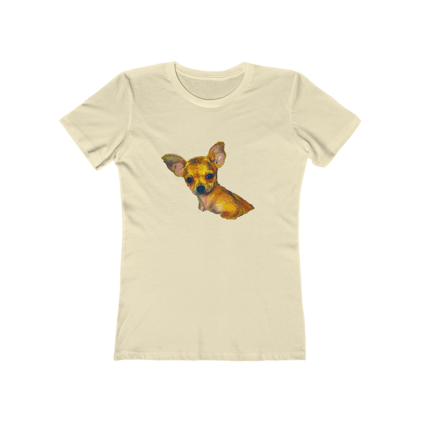 Chihuahua 'Belle' Women's Slim Fit Ringspun Cotton T-Shirt