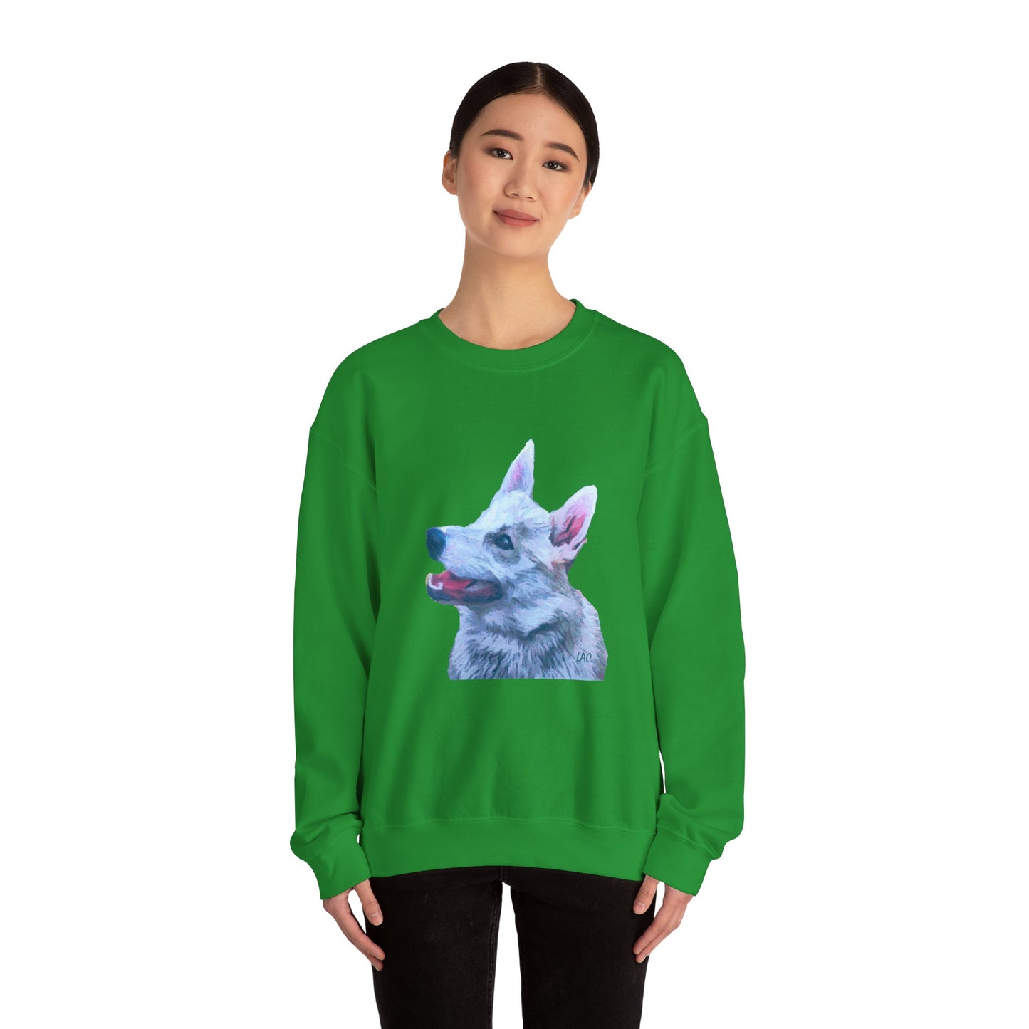 Norwegian Buhund Unisex 50/50 Crewneck Sweatshirt