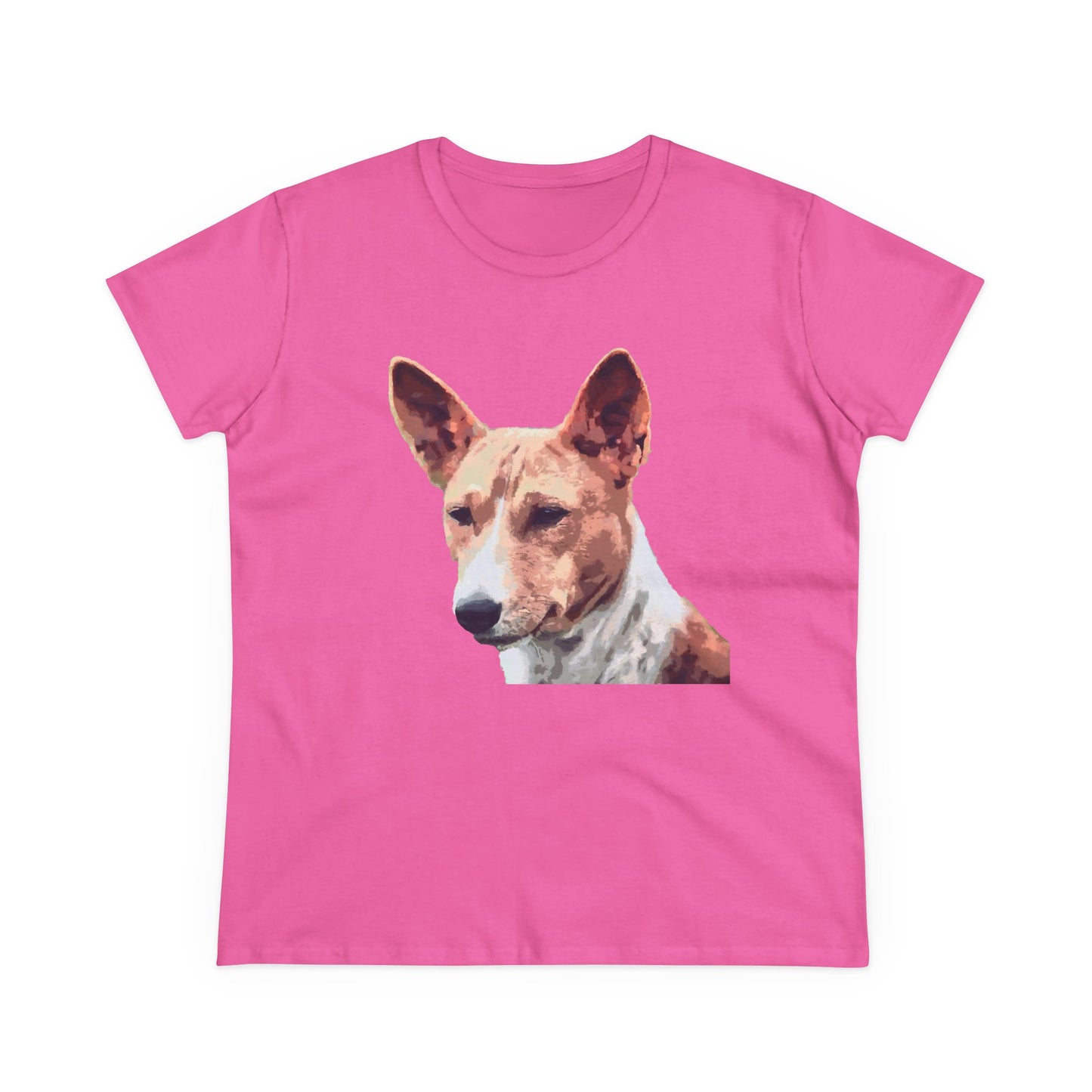 Basenji Women's Midweight Cotton Tee - A Whisper of Comfort