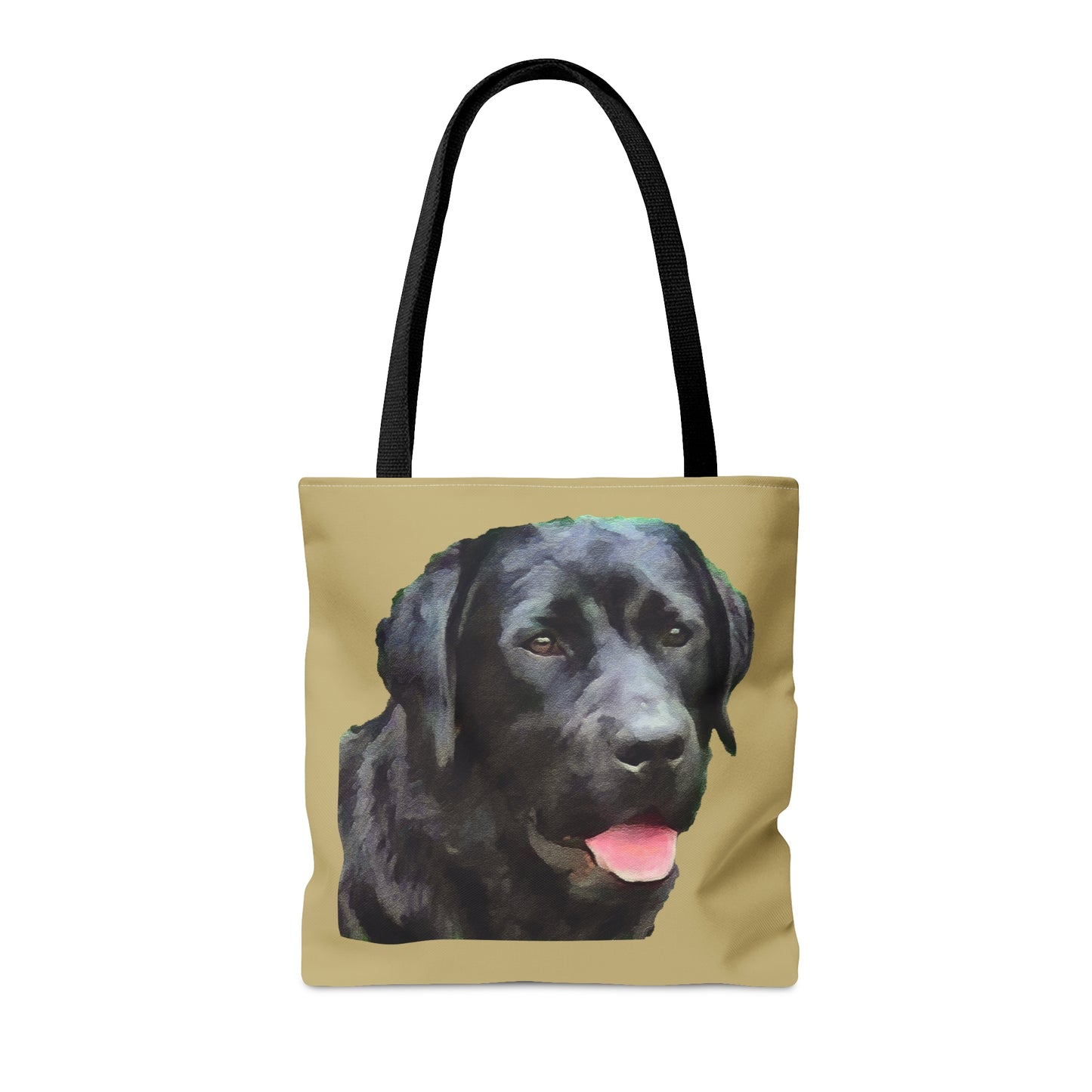Charming Rizzo Black Labrador Tote Bag