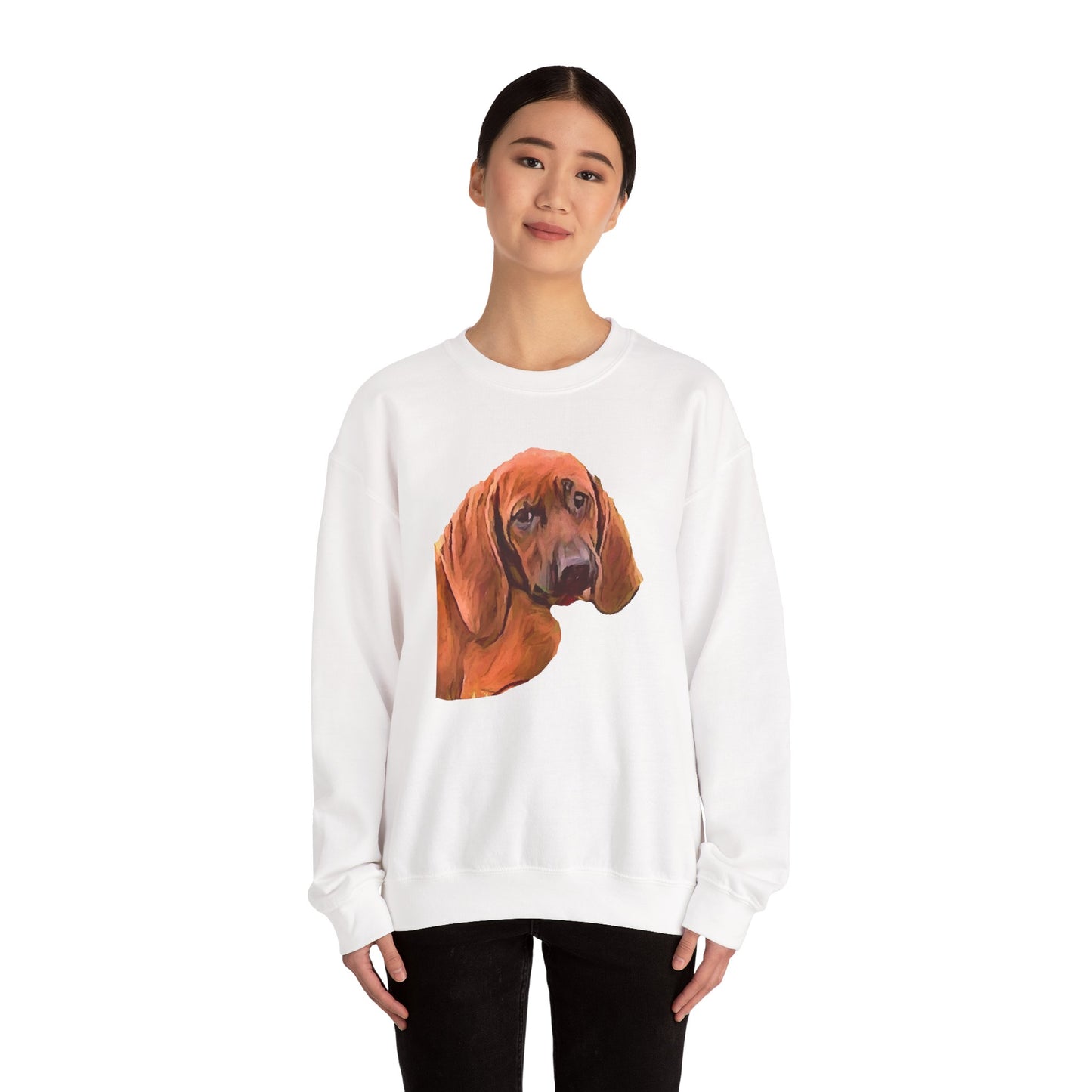 Redbone Coonhound Unisex 50/50 Crewneck Sweatshirt