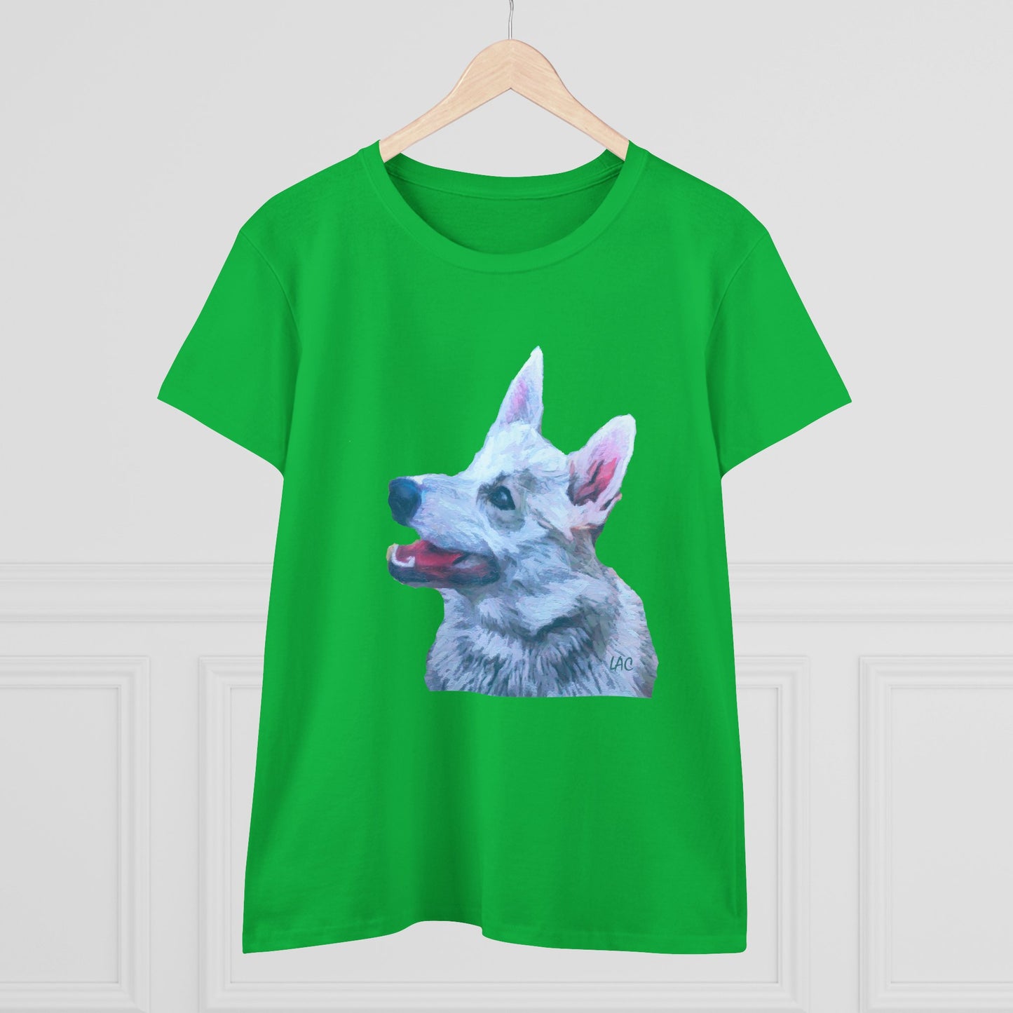 Norwegian Buhund Women's Midweight Cotton Tee