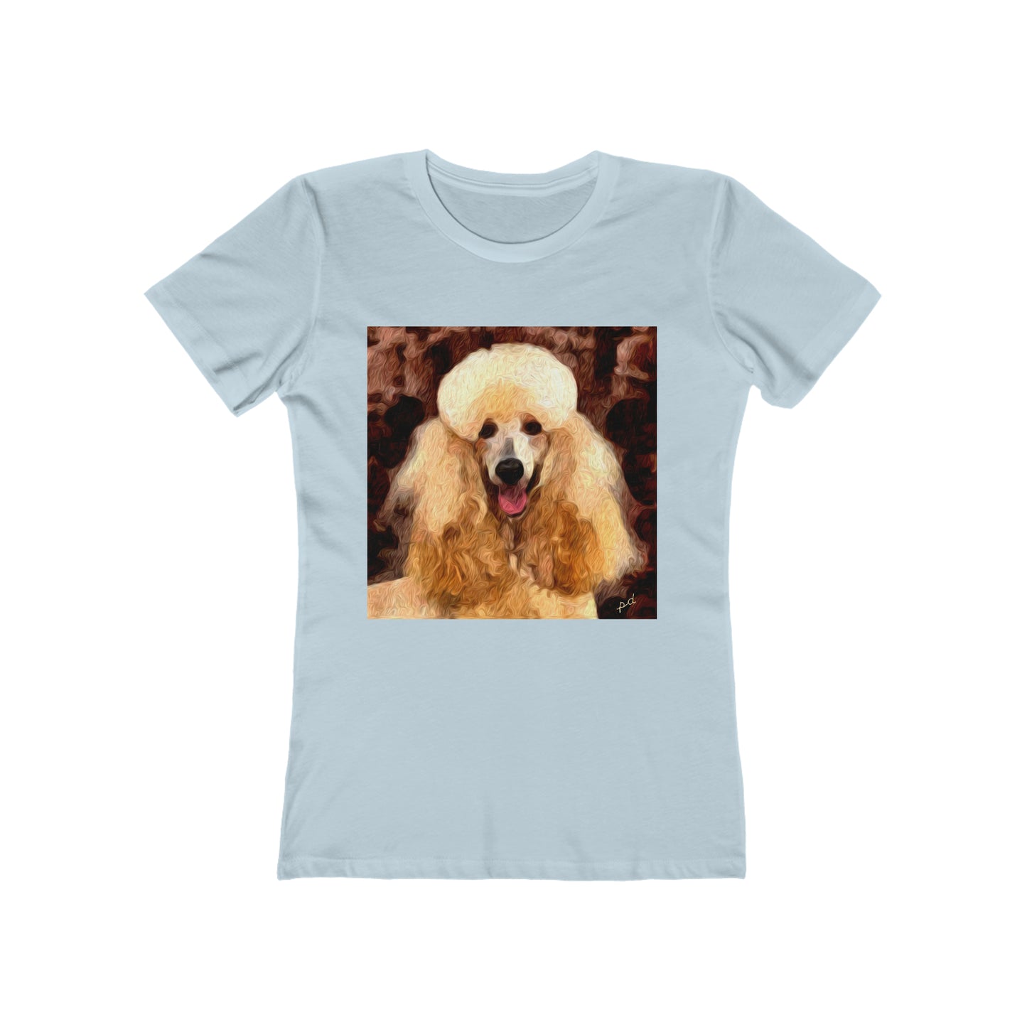 Poodle 'Tulip' - Women's Slim Fit Ringspun Cotton T-Shirt