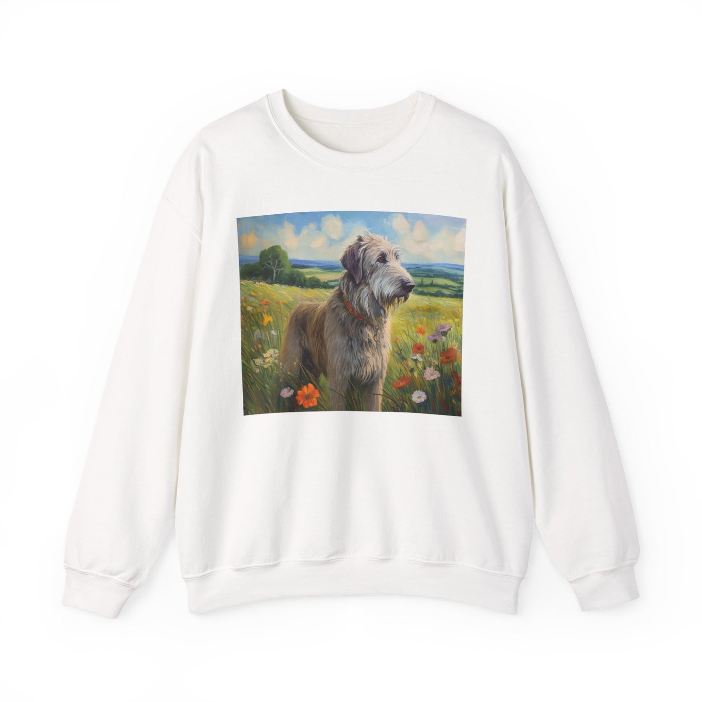 Irish Wolfhound Unisex 50/50 Crewneck Sweatshirt