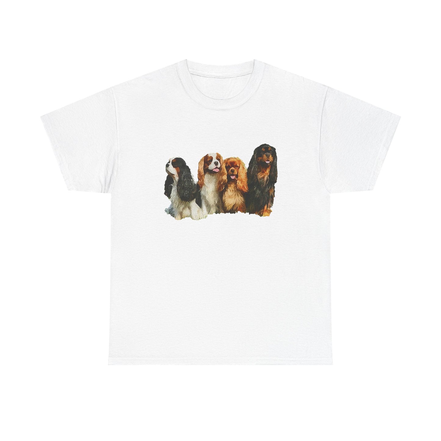 King Charles Spaniel Cavalier Club Unisex Heavy Cotton Tee