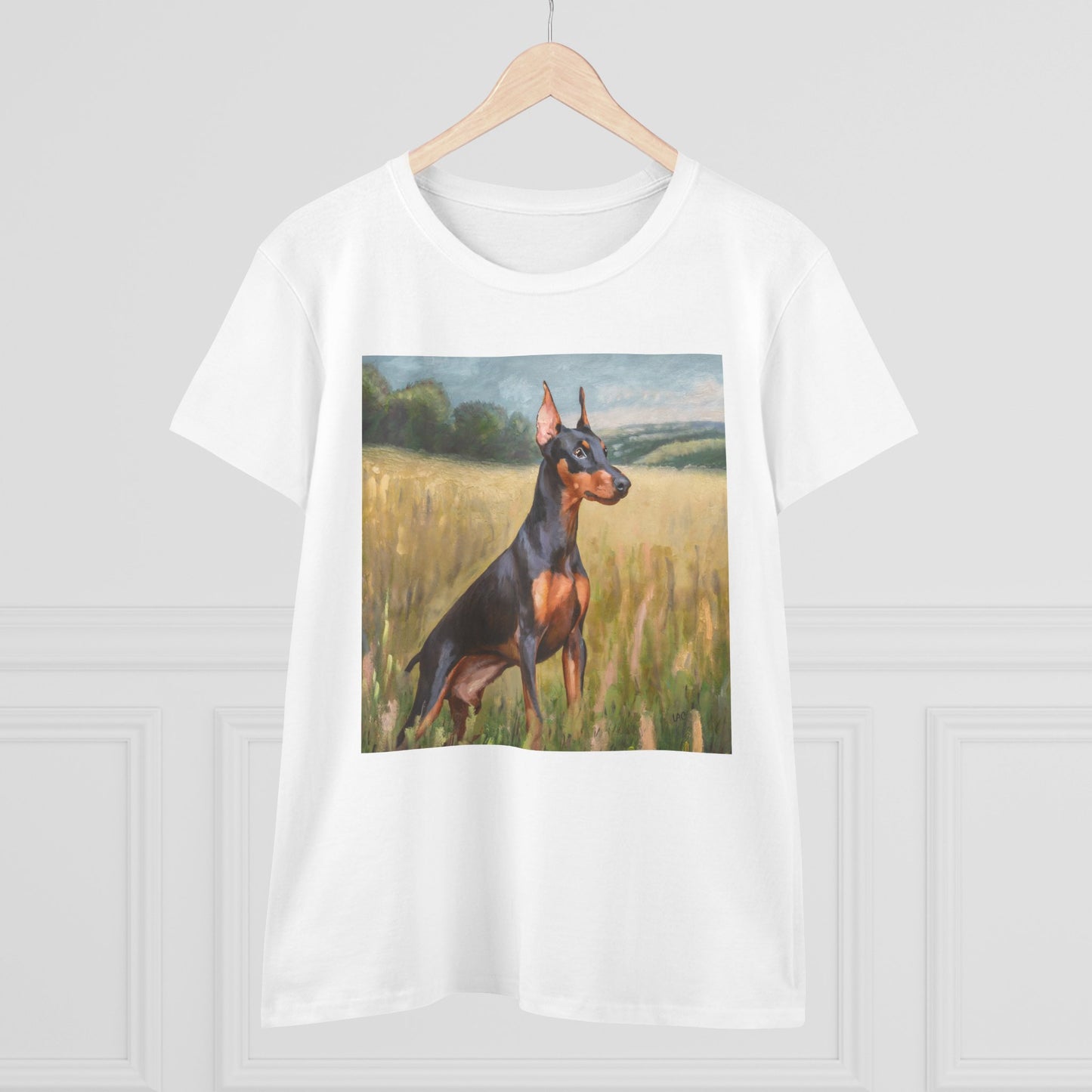 German Pinscher Women's Midweight Cotton Tee