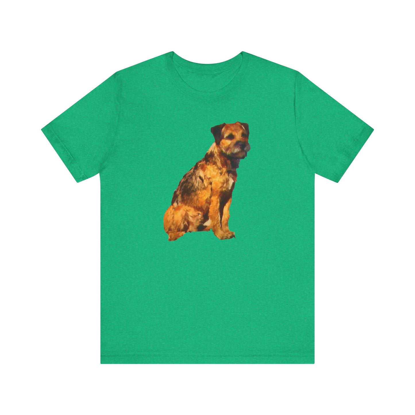 Charming Border Terrier 'Andrew' Soft Cotton Tee