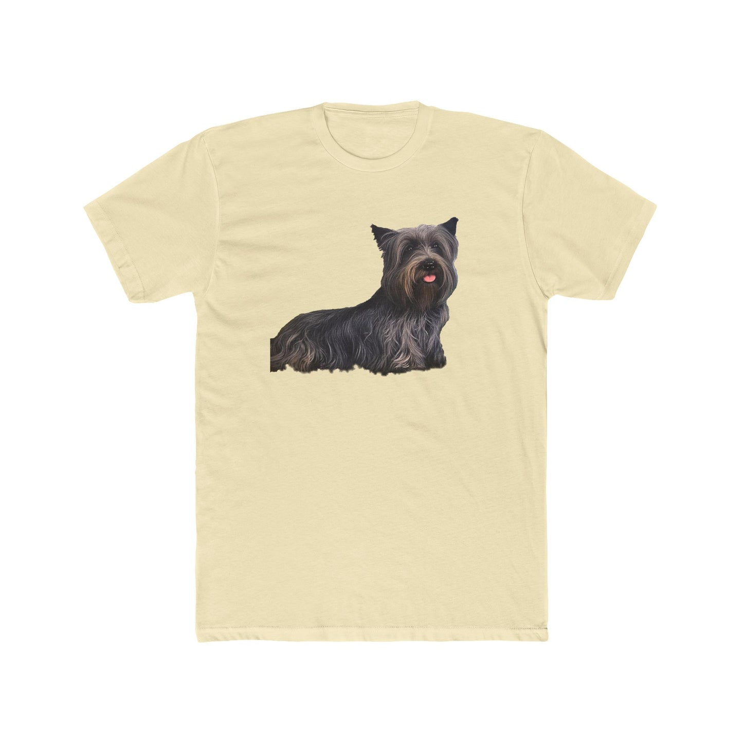 Skye Terrier - Men's Fitted Cotton Crew Tee