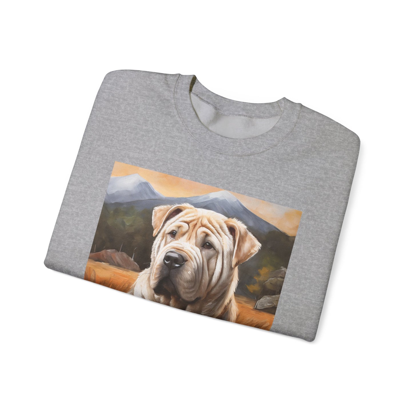 Chinese Shar-Pei Unisex 50/50 Crewneck Sweatshirt