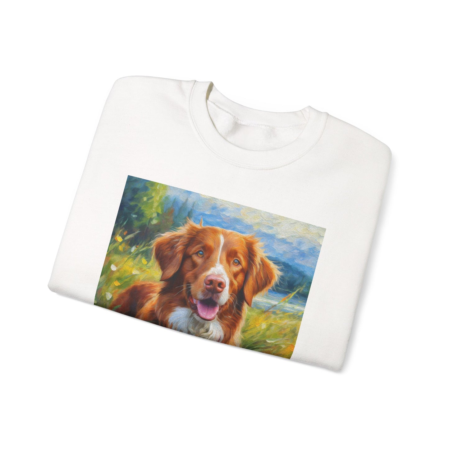 Dixie the Nova Scotia Duck Tolling Retriever 50/50 Crewneck Sweatshirt