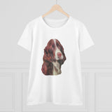 English Springer Spaniel Women's Midweight Cotton Tee