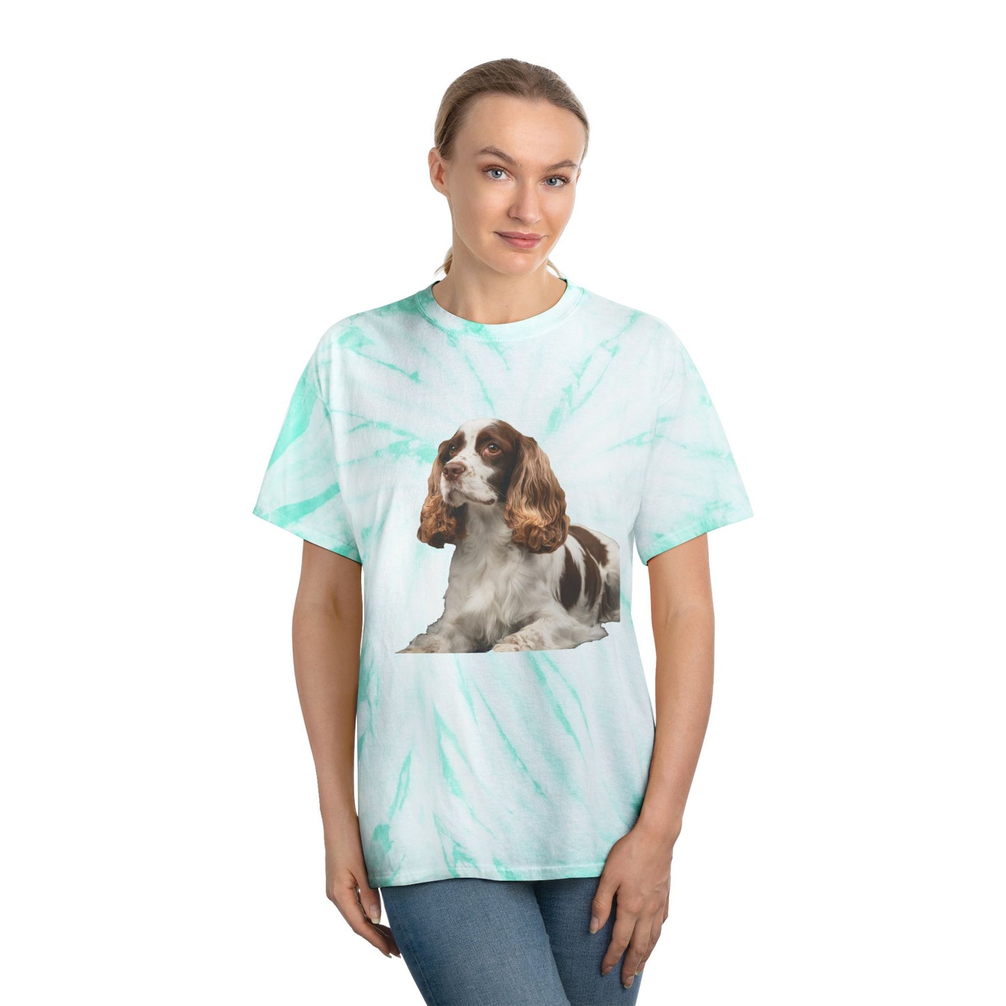 French Spaniel Classic Tie-Dye Tee, Cyclone