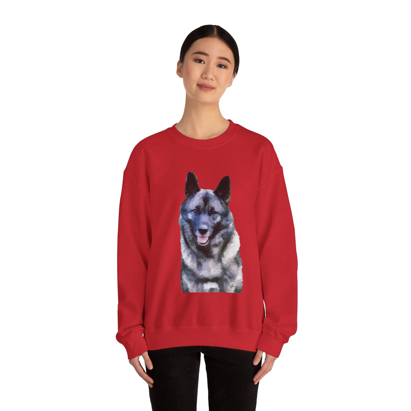 Norwegian Elkhound - Unisex 50/50 Crewneck Sweatshirt