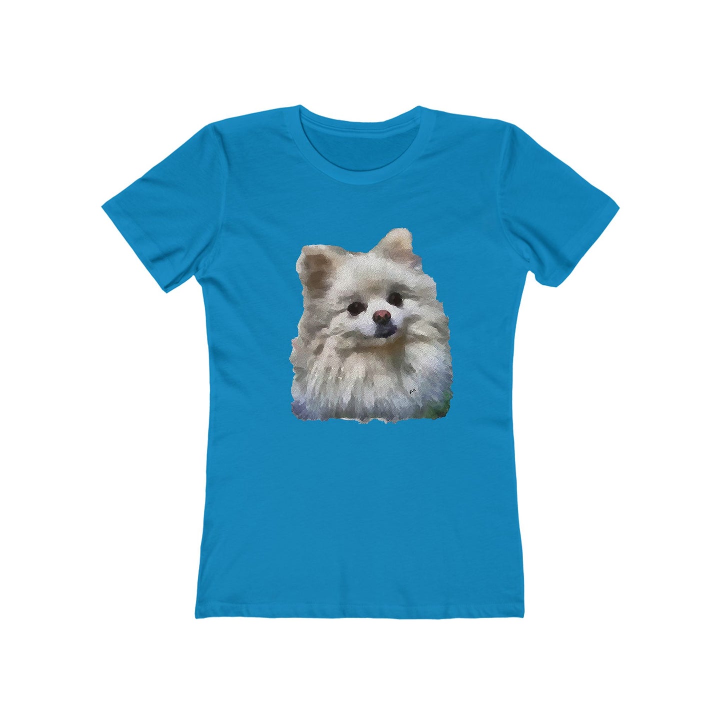 Pomeranian 'Snowball' Women's Slim Fit T-Shirt
