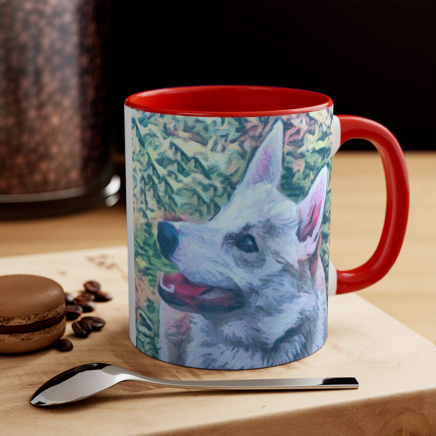 Norwegian Buhund Accent Coffee Mug, 11oz