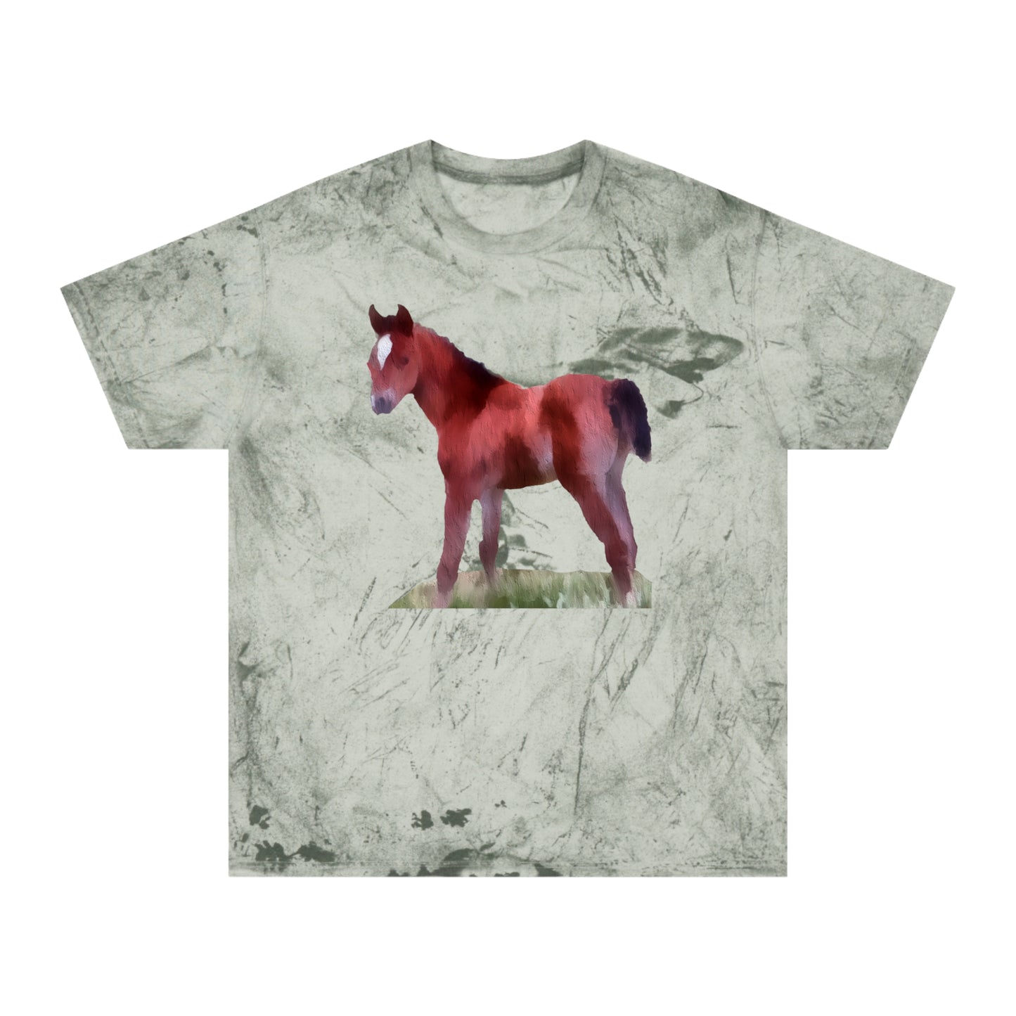 Horse 'Contata' Unisex Cotton Color Blast T-Shirt