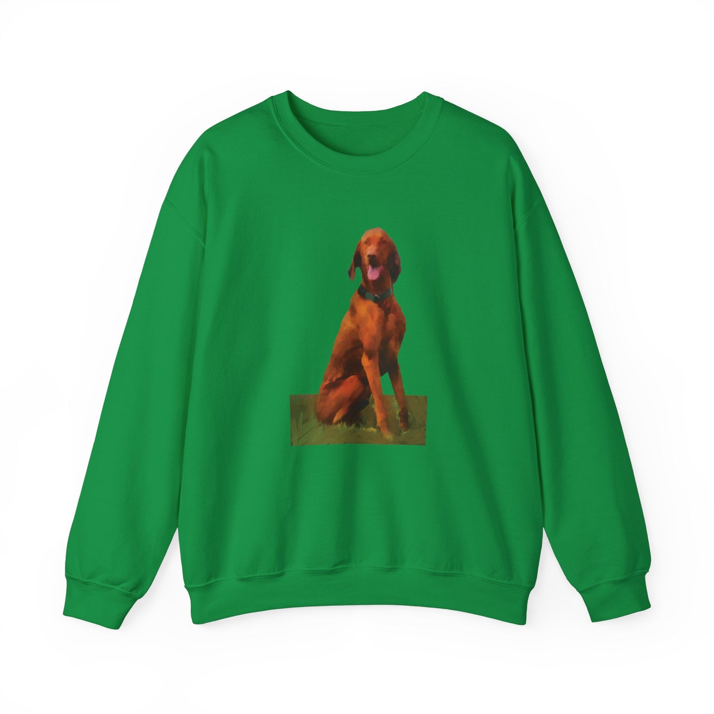 Hungarian Vizsla 'Waiting for the Bride' Unisex 50/50 Crewneck Sweatshirt