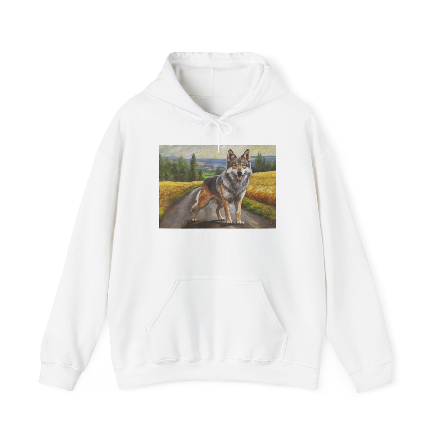 Czechoslovakian Vlcak Unisex 50/50 Hooded Sweatshirt