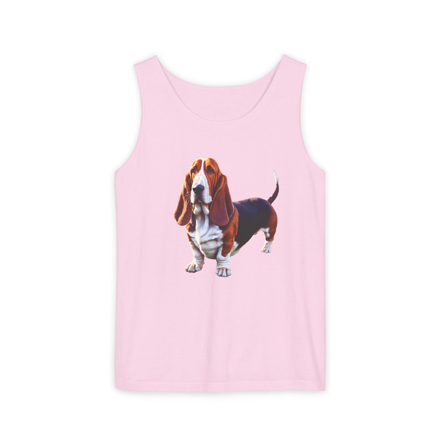 Basset Hound Unisex Relaxed Fit Garment-Dyed Tank Top