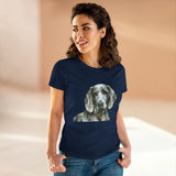 Weimaraner 'Greyson' Women's Midweight Cotton Tee