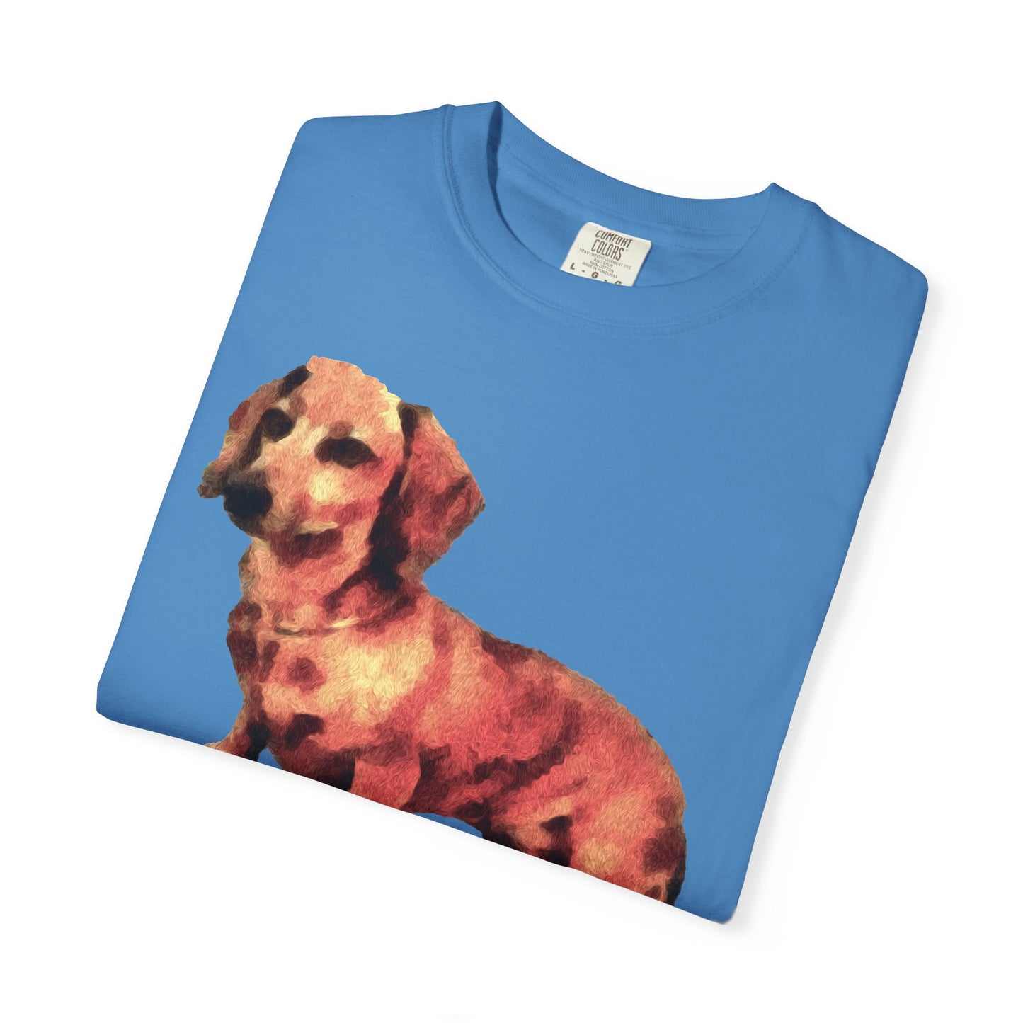 Dachshund 'Simone' Unisex Relaxed Fitted Garment-Dyed T-shirt