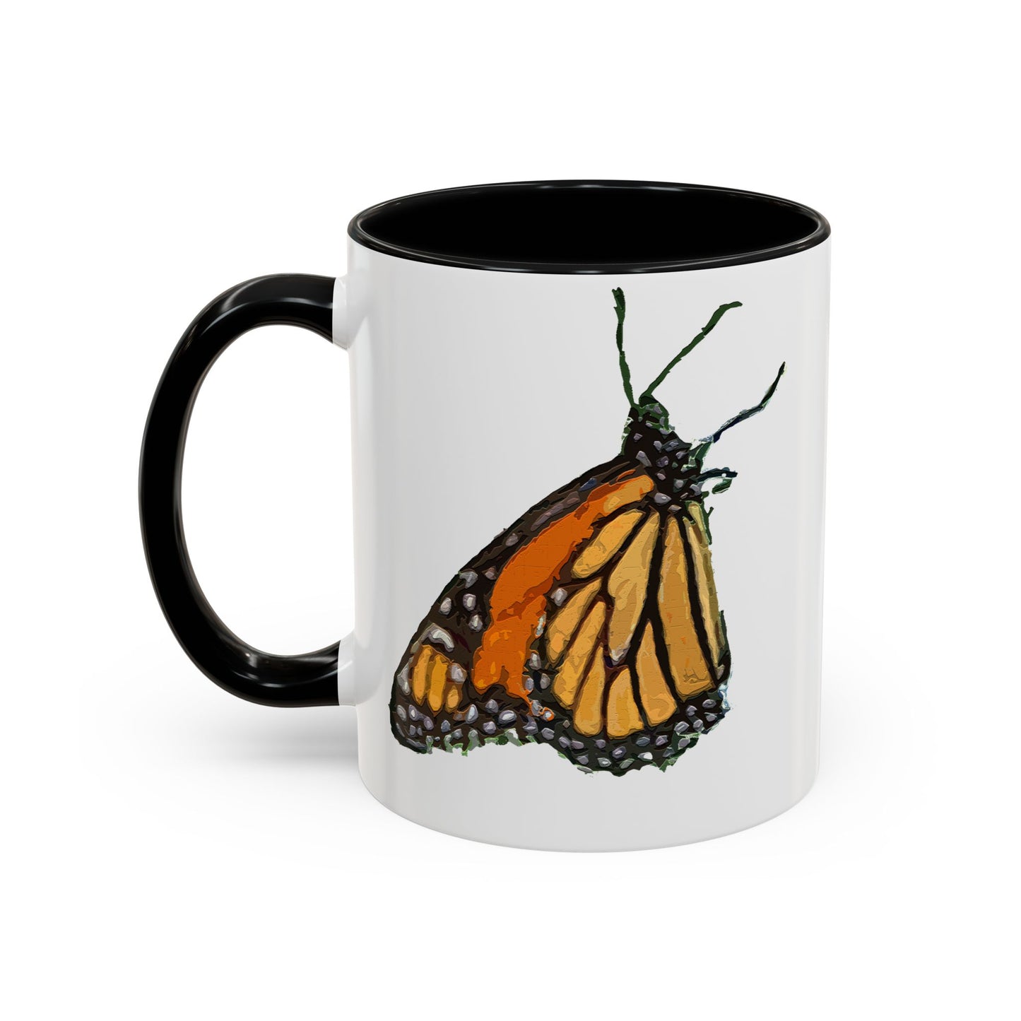 Monarch Butterfly Accent Coffee Mug, 11oz