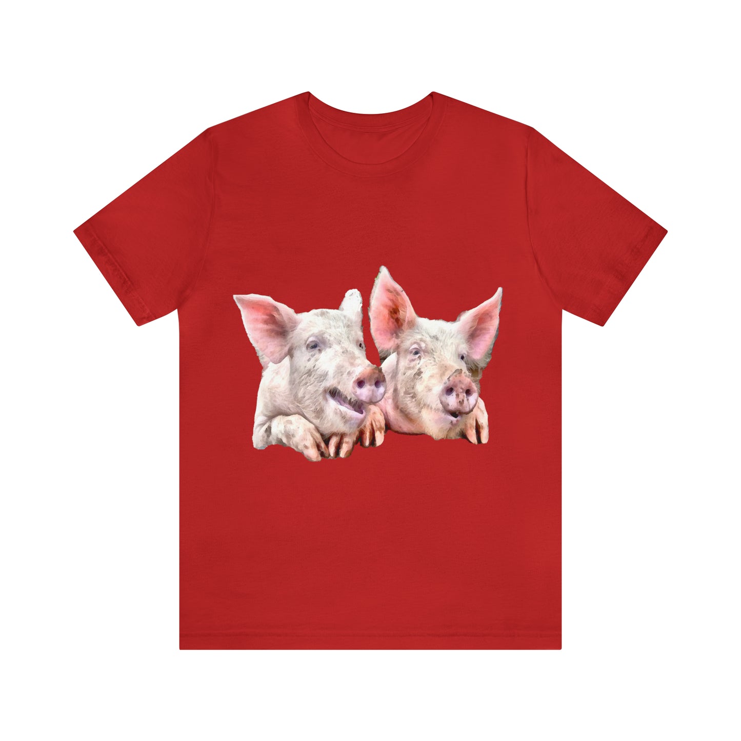 Pigs - 'A Jowly Good Time' - - Classic Jersey Short Sleeve Tee