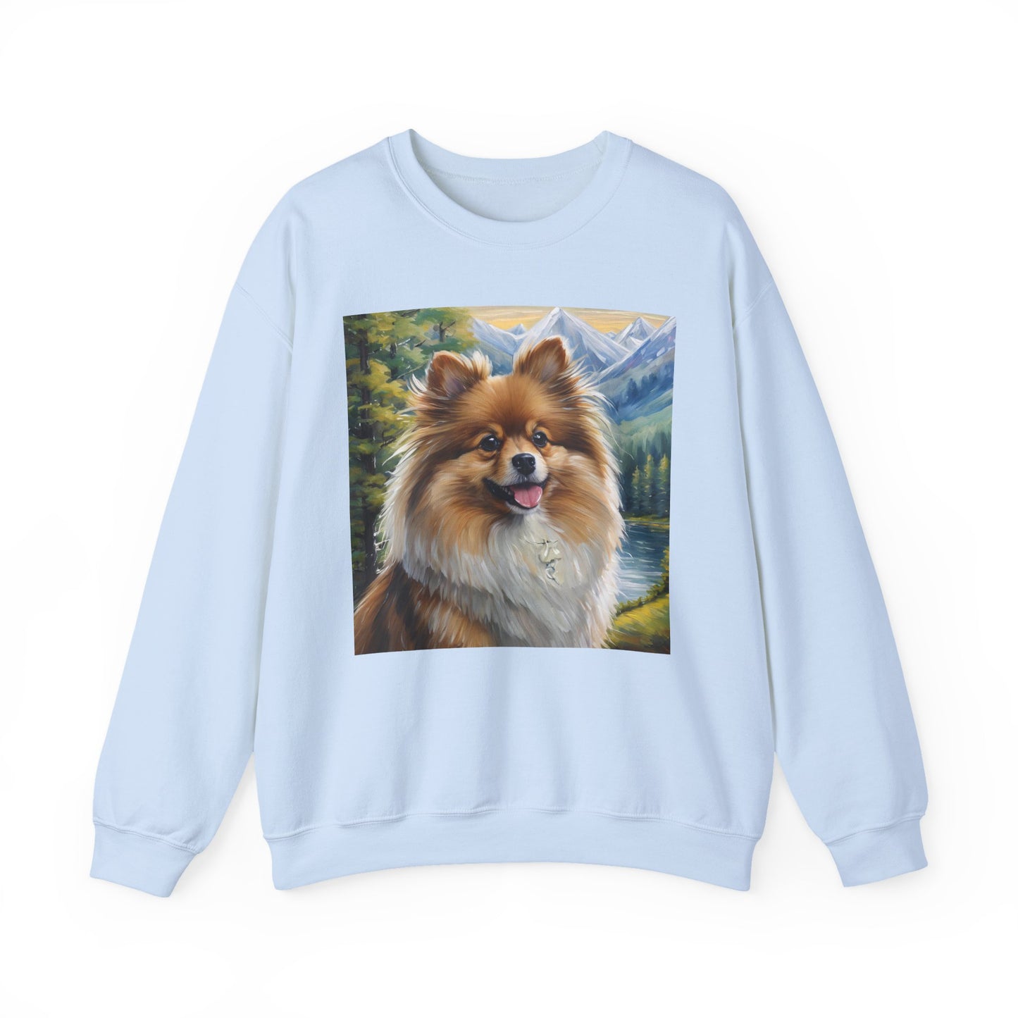 German Spitz Unisex 50/50 Crewneck Sweatshirt