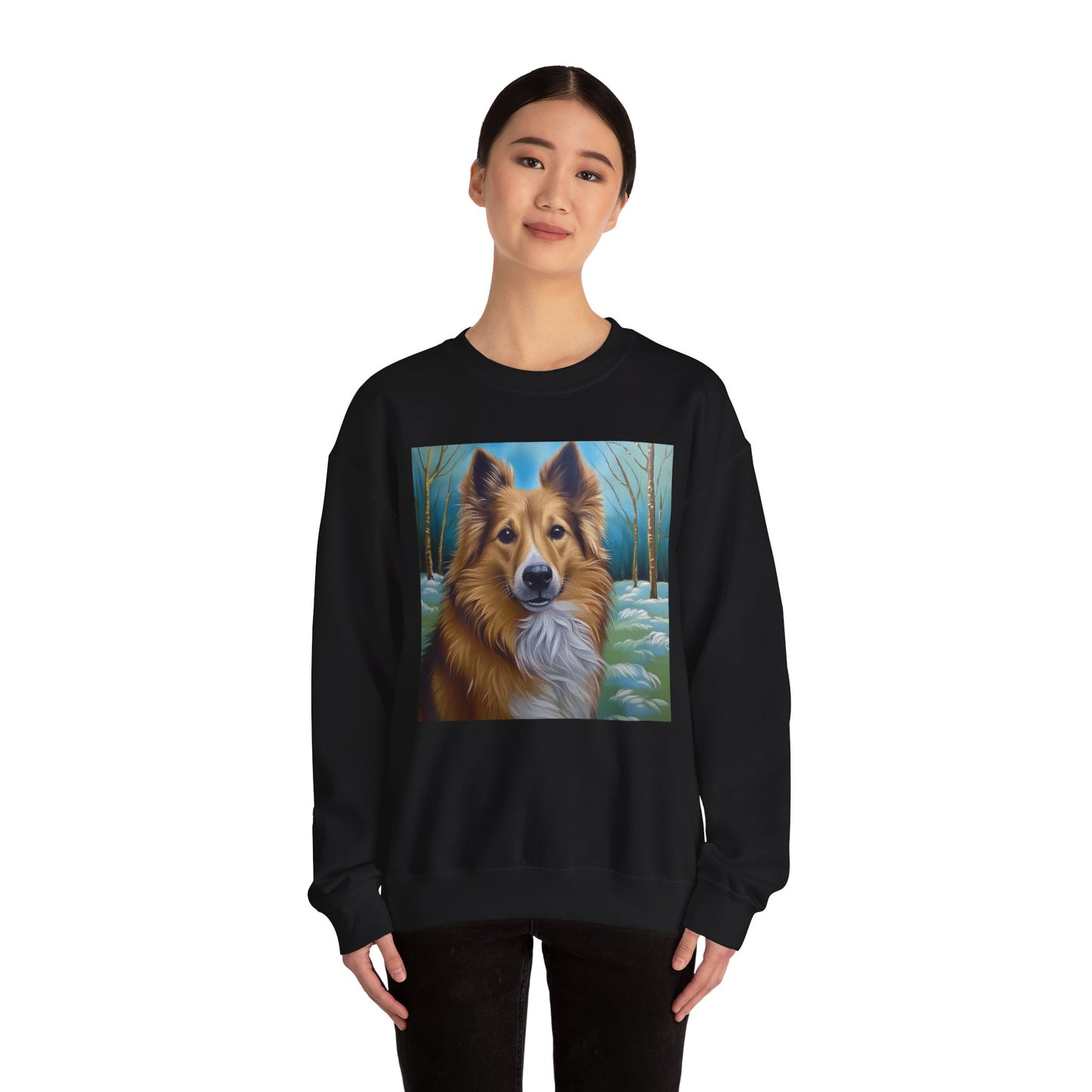 Icelandic Sheepdog #2 Unisex 50/50 Crewneck Sweatshirt