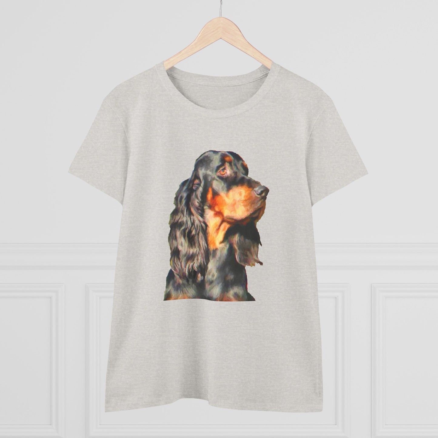 Gordon Setter 'Angus' Women's Midweight Cotton Tee