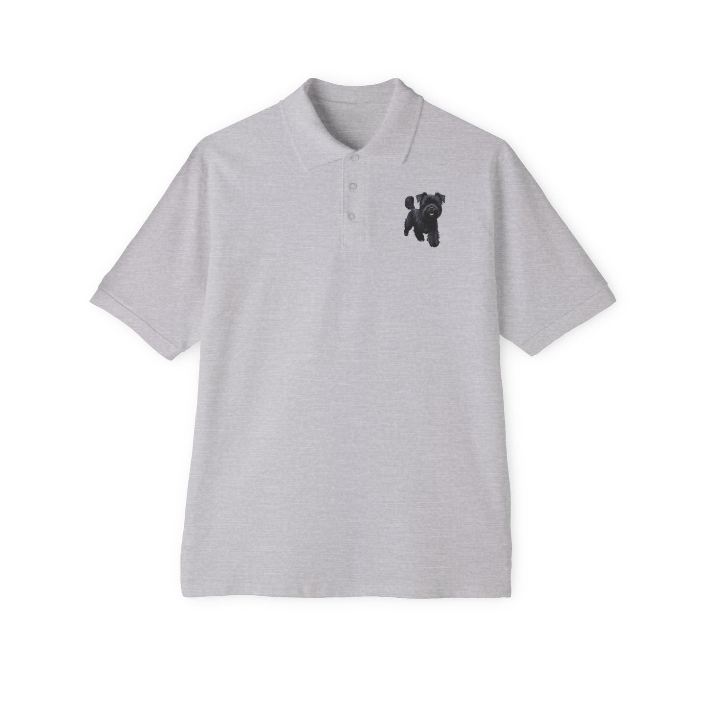 Affenspinscher Men's Piqué Polo Shirt: Whimsical Fashion for the Playful Spirit