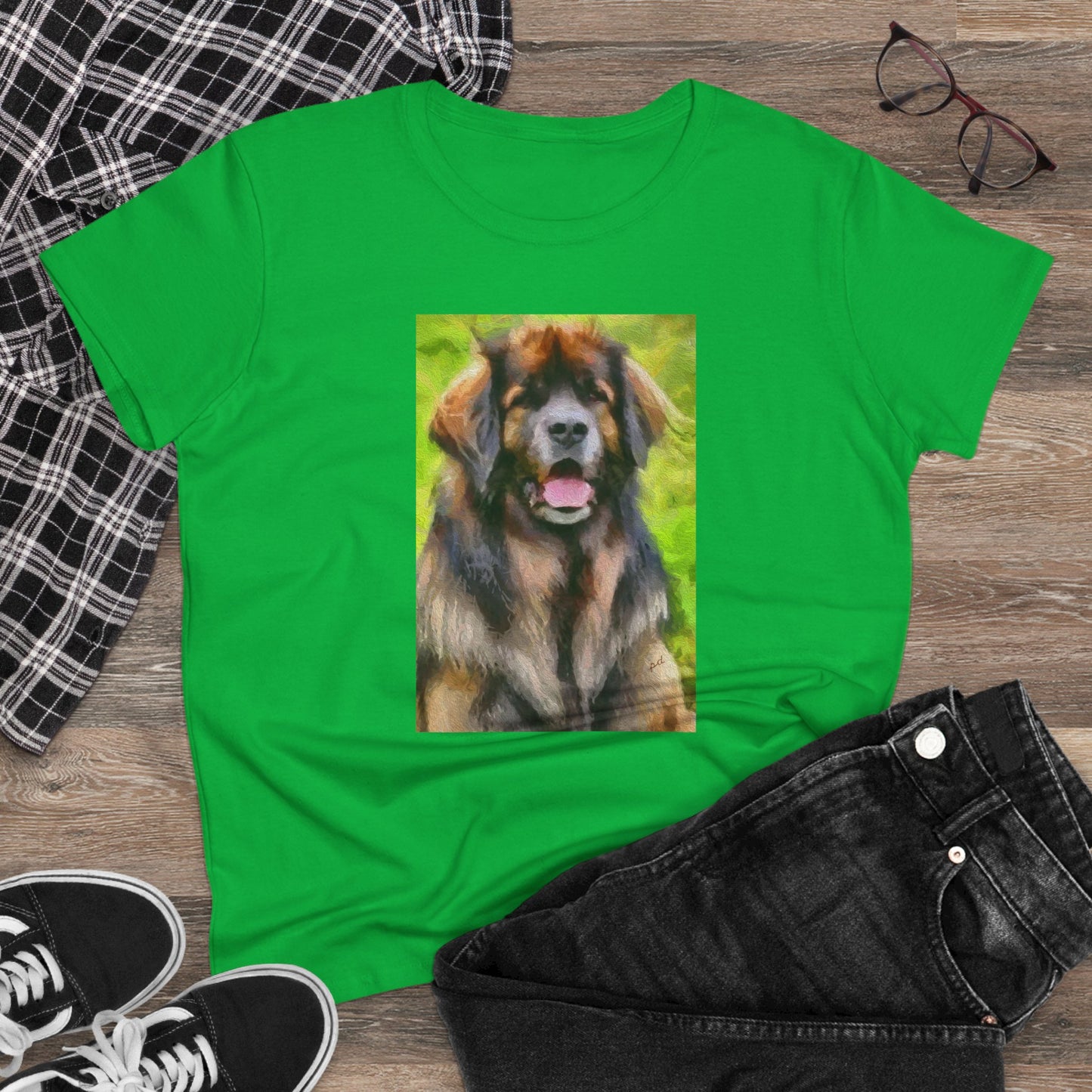 Leonberger Women's Midweight Cotton Tee