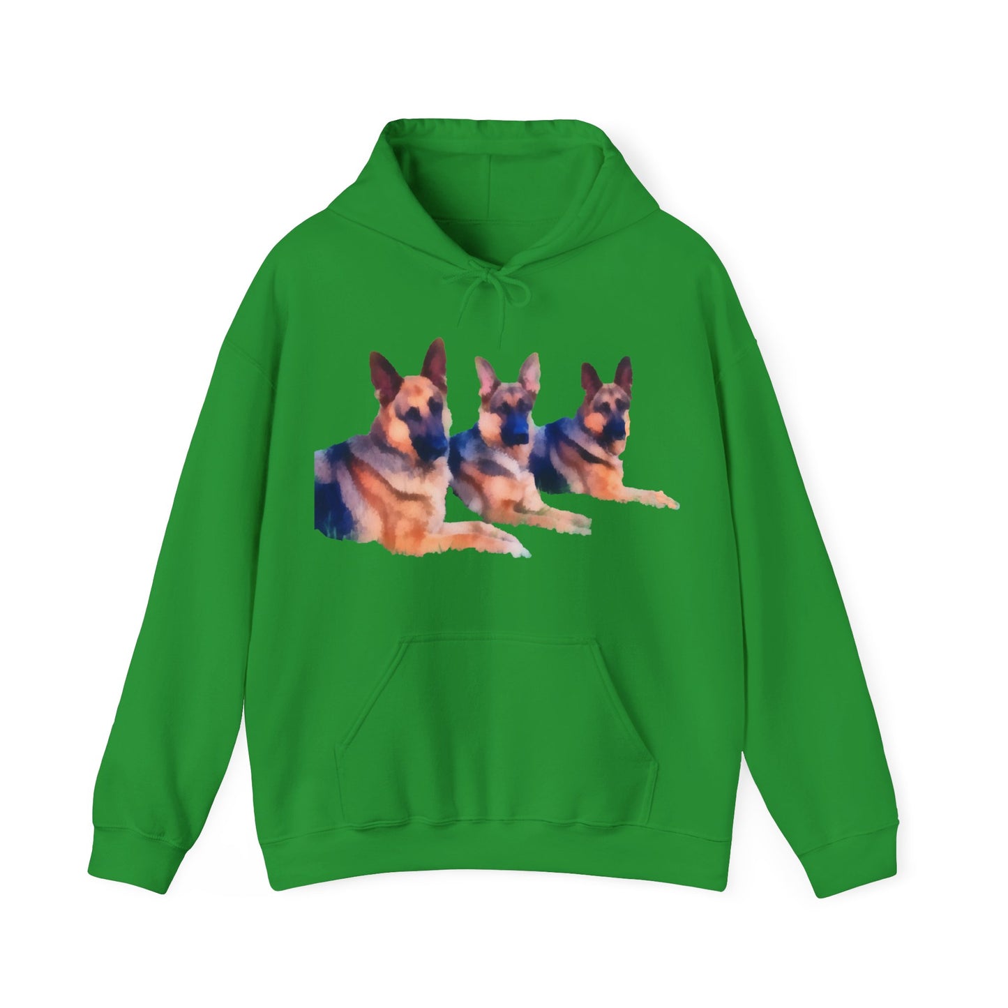 German Shepherd Trio Unisex Hoodie: A Canine Comfort Classic