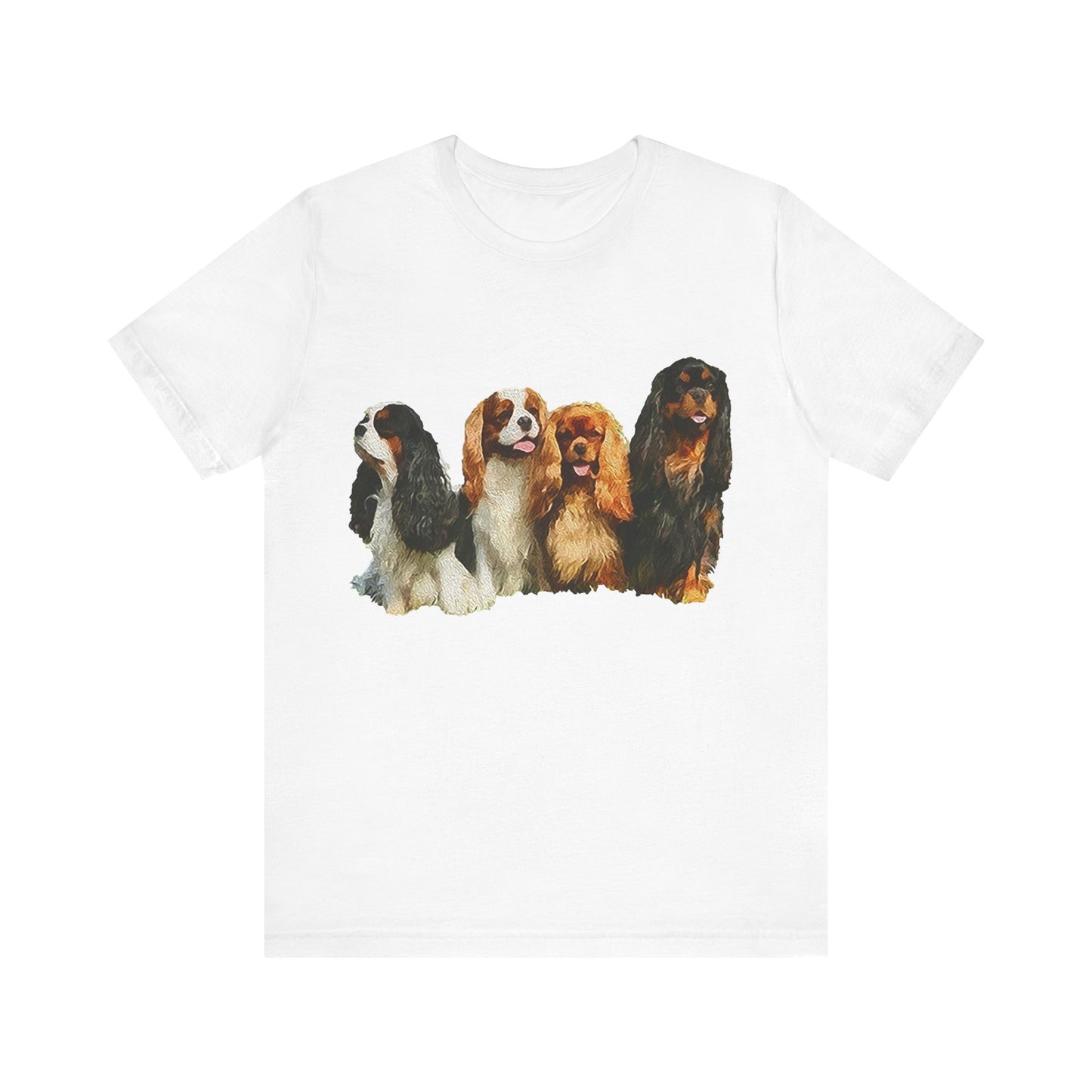 King Charles Spaniels 'Cavalier Club' Unisex Jersey Short Sleeve Tee