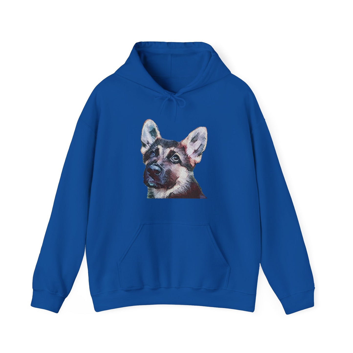 German Shepherd 'Sly' Unisex 50/50 Hoodie