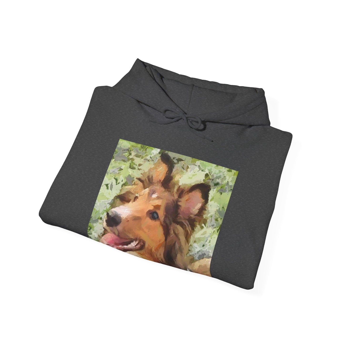 Shetland Sheepdog - Sheltie - "Sheltie Mae' Unisex 50/50 Hooded Sweatshirt