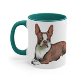 "Seely" Boston Terrier Accent Coffee Mug, 11oz