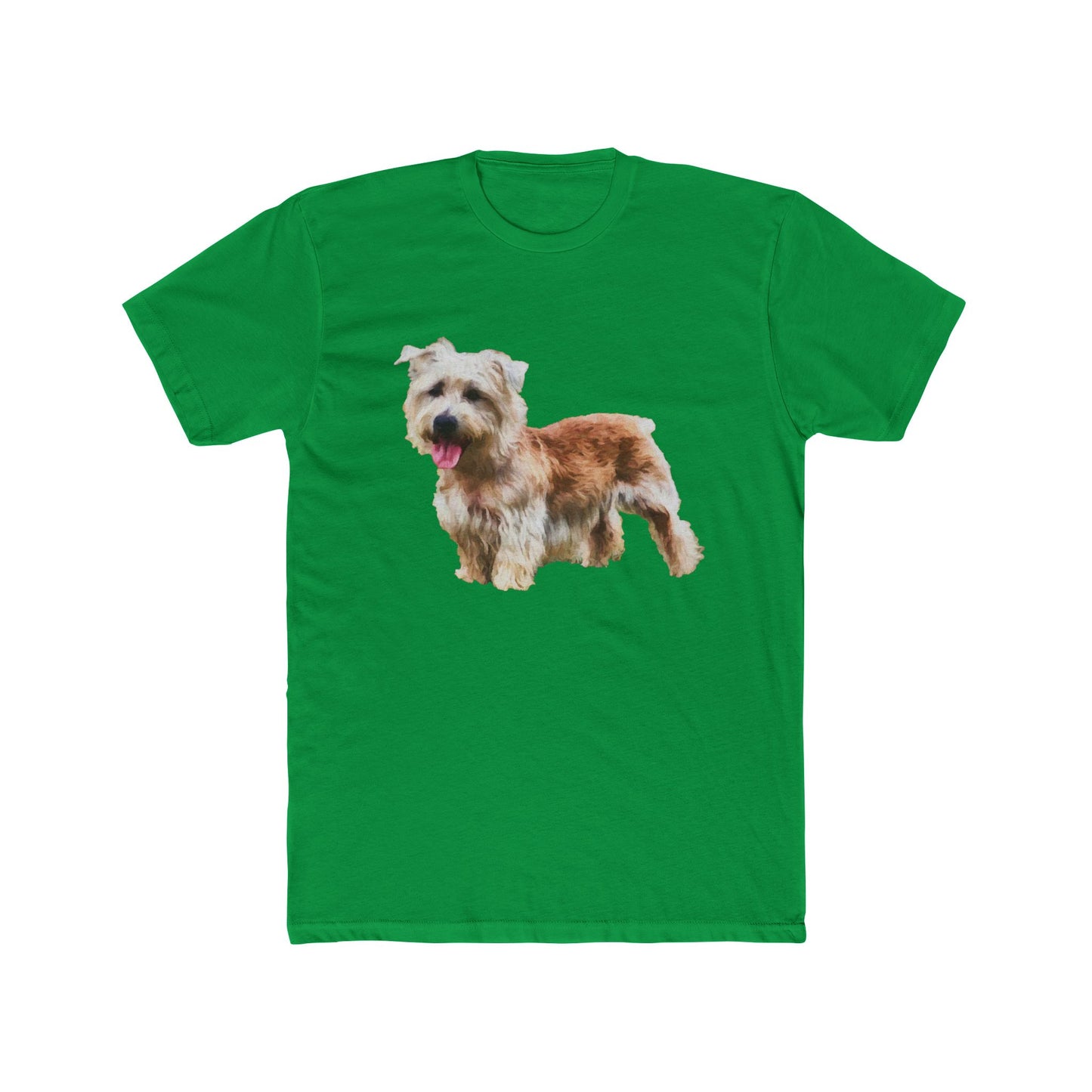 Glenn of Imaal Terrier - Men's Fitted Cotton Crew Tee