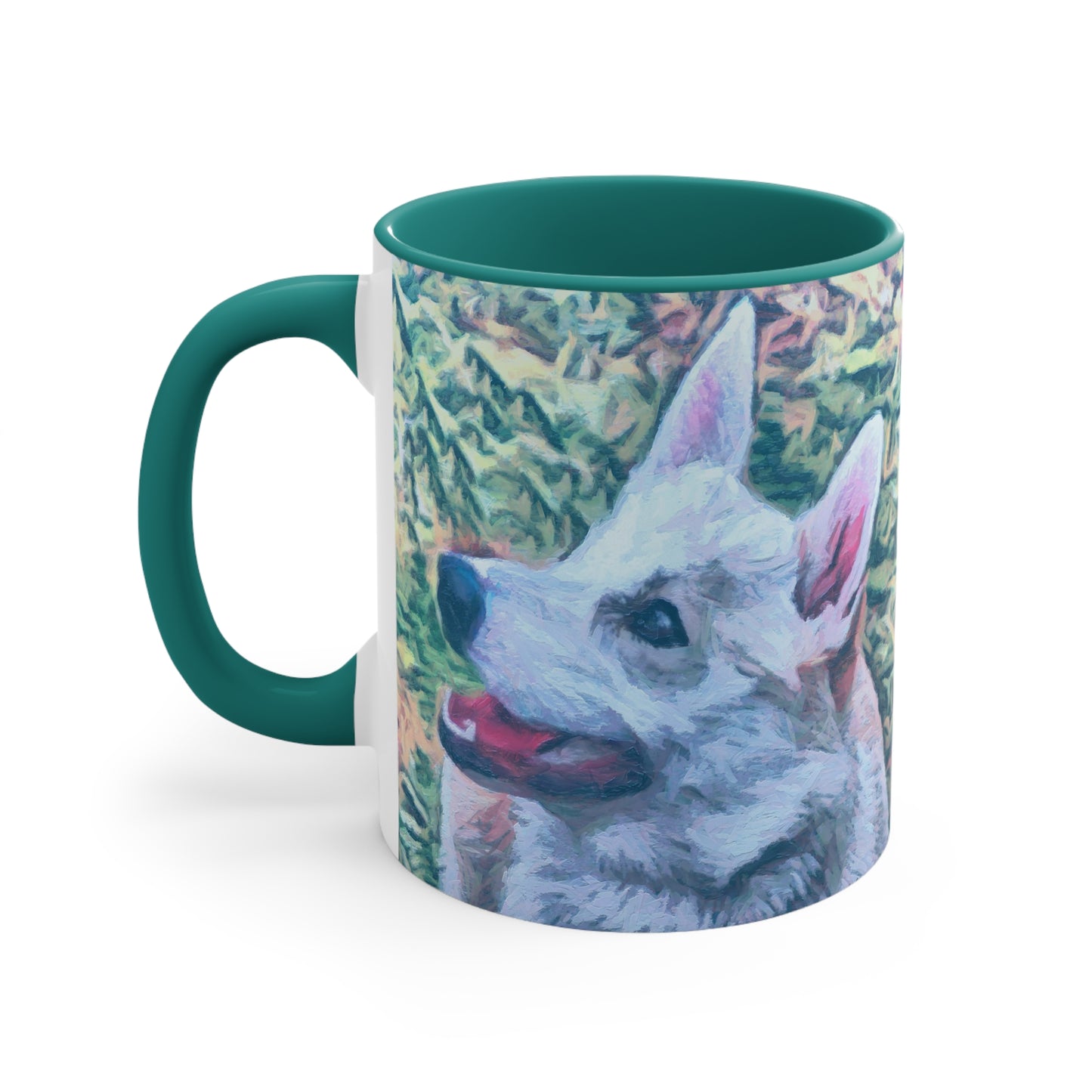 Norwegian Buhund Accent Coffee Mug, 11oz