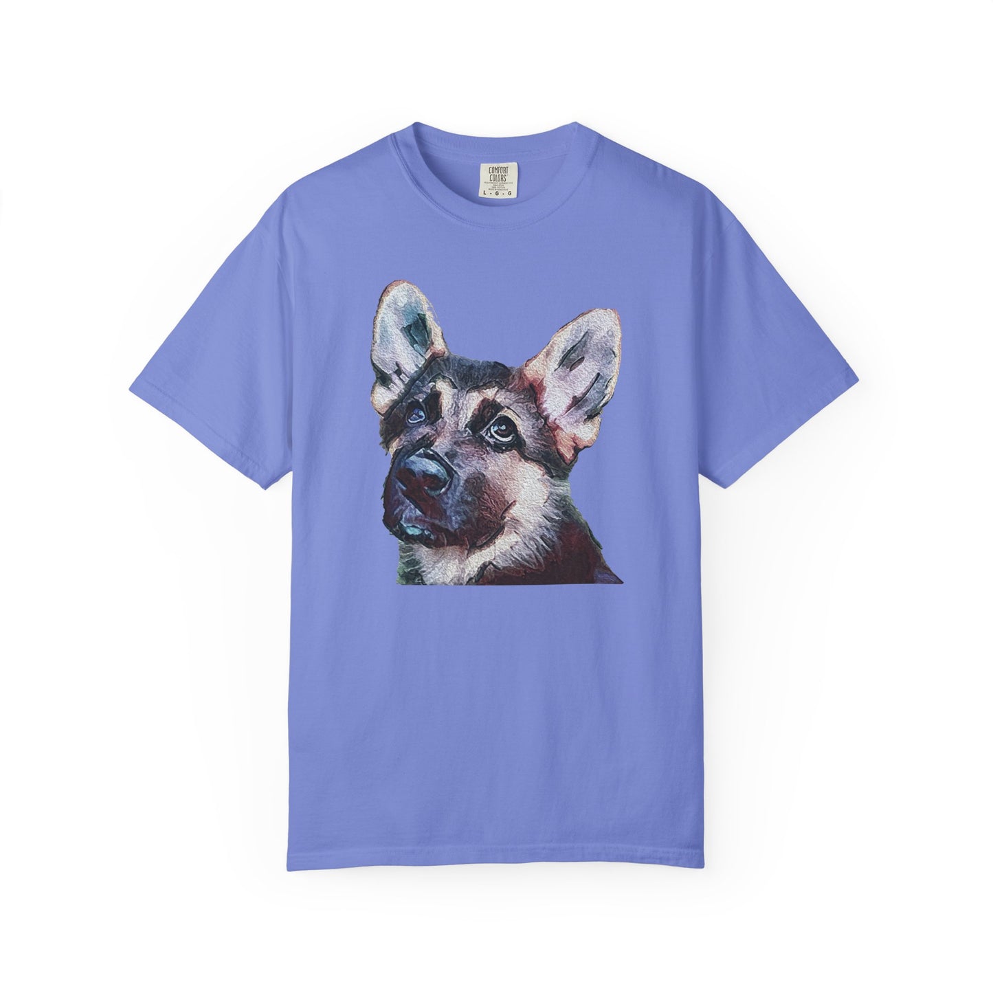 German Shepherd 'Sly' Unisex Relaxed Fit Garment-Dyed T-shirt