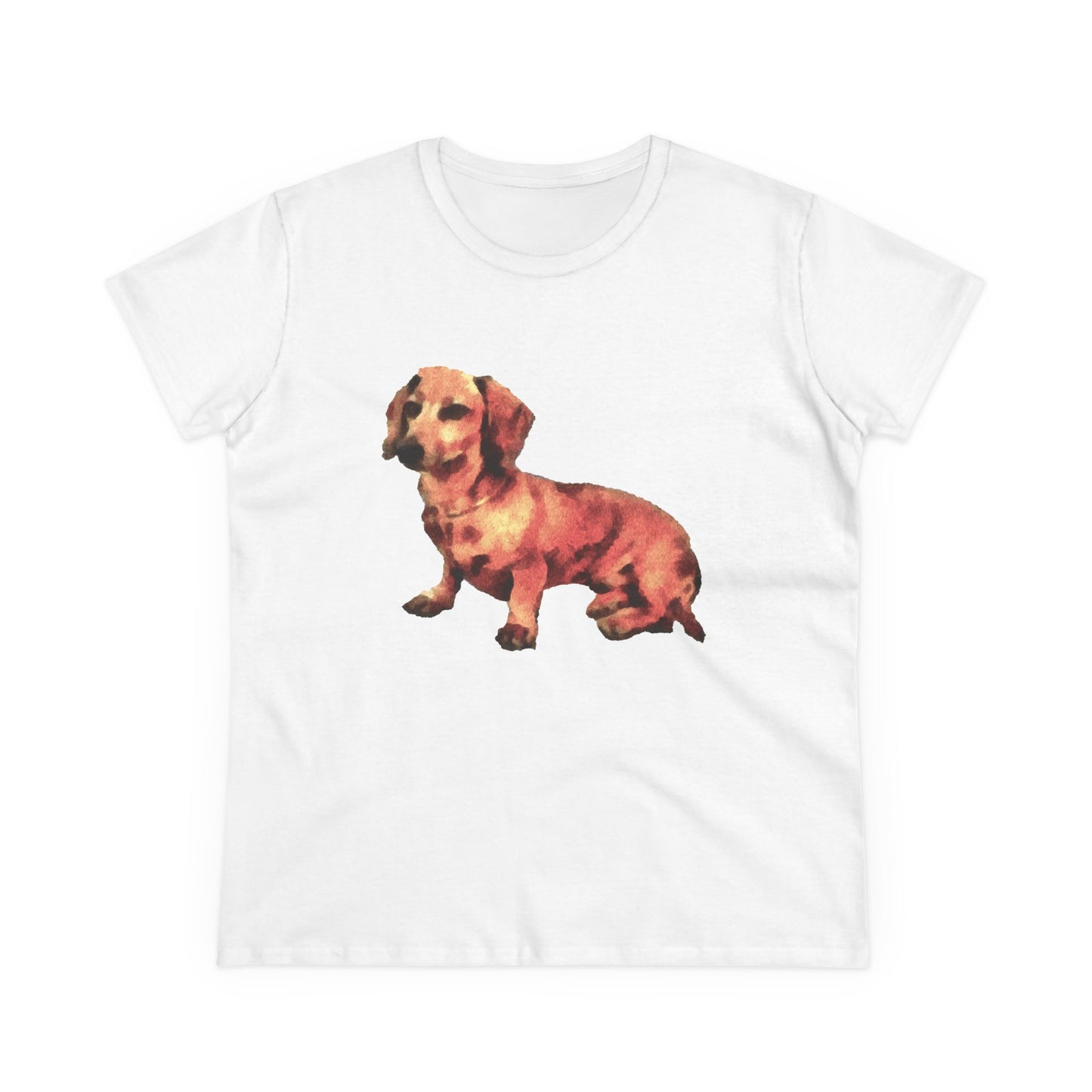 Dachshund 'Simone' Women's Midweight Cotton Tee