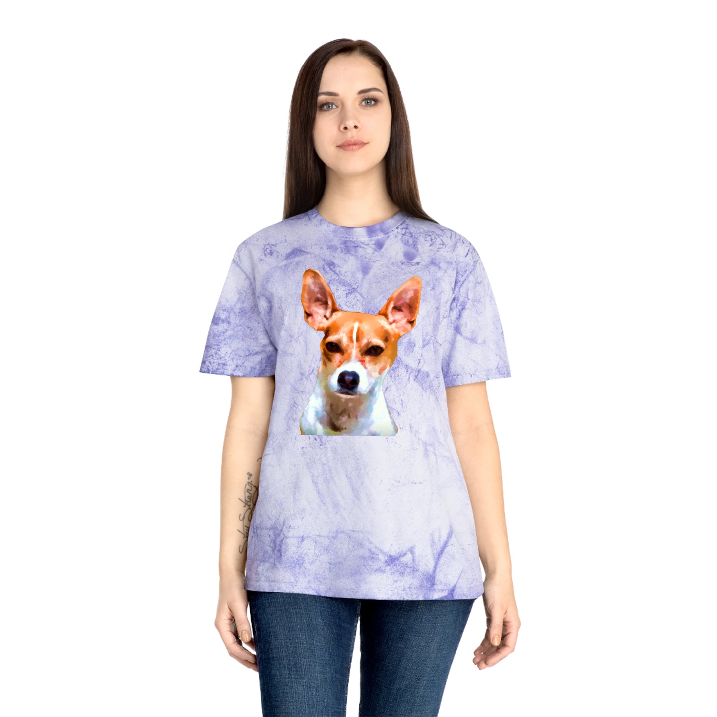 Rat Terrier Unisex Cotton Color Blast T-Shirt