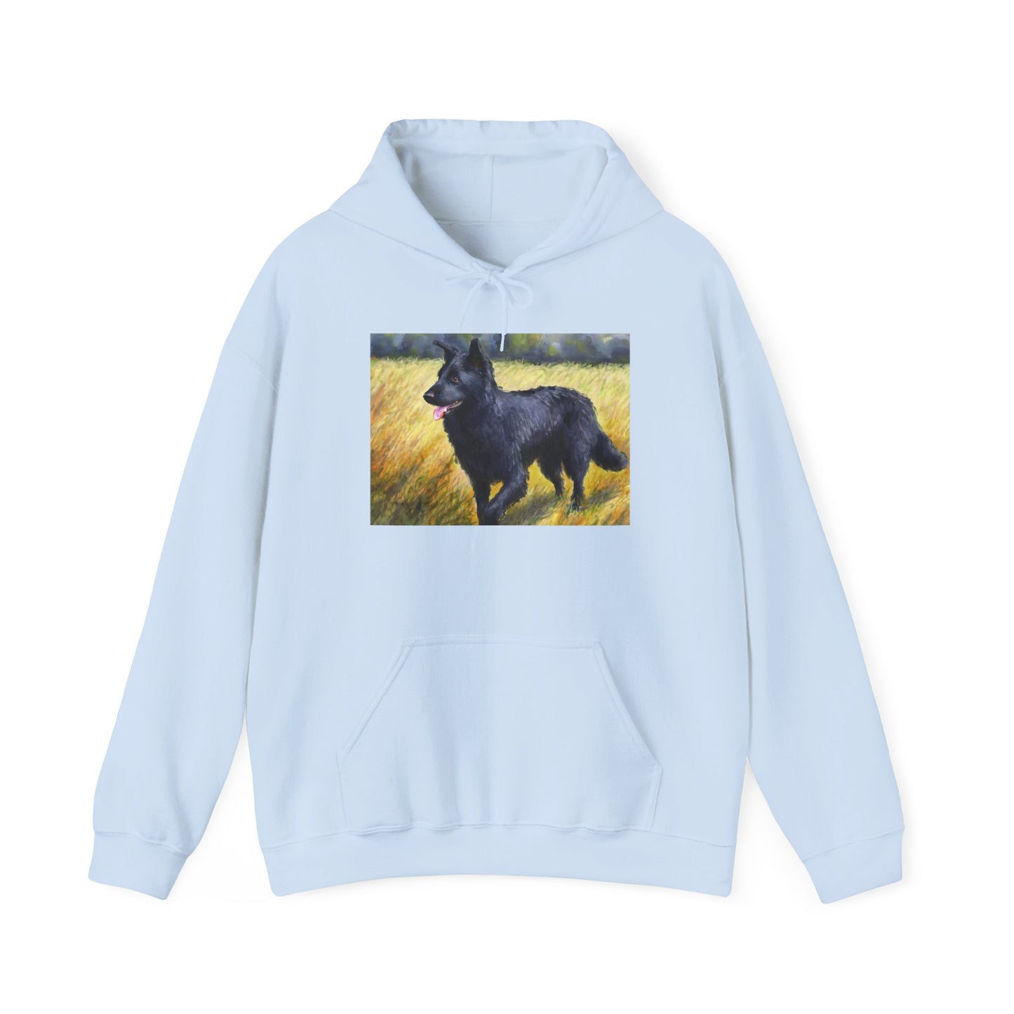 Mudi Unisex 50/50 Hooded Sweatshirt