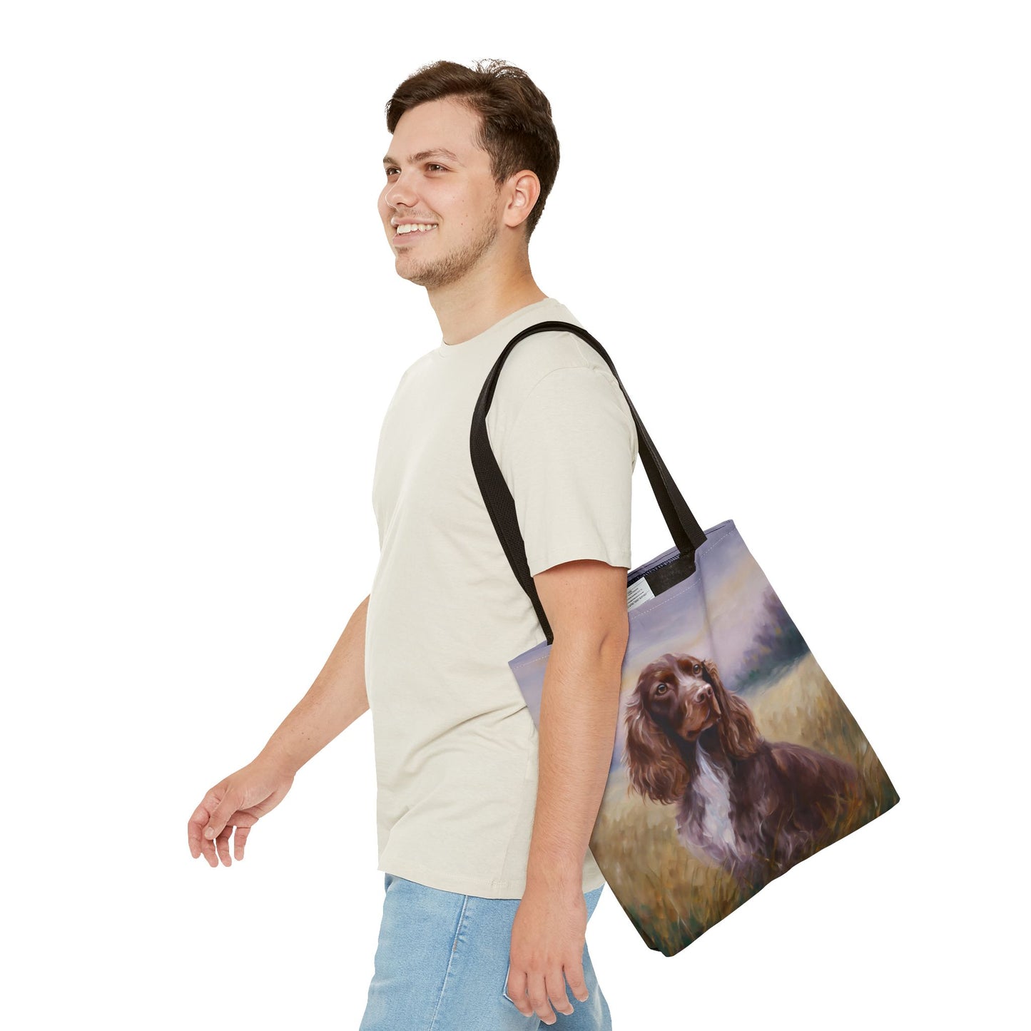 Field Spaniel Polyester Tote Bag (AOP)