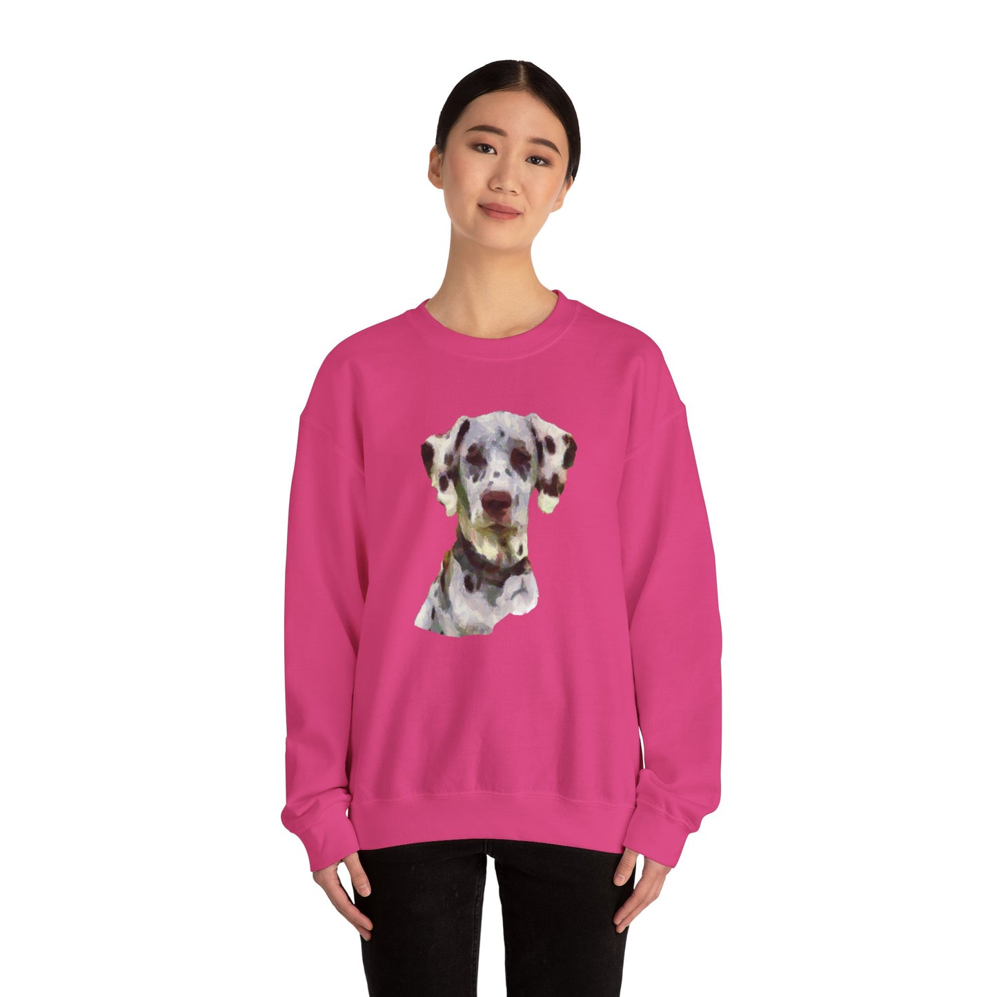 Dalmatian 'Impressionistic' Crewneck Sweatshirt